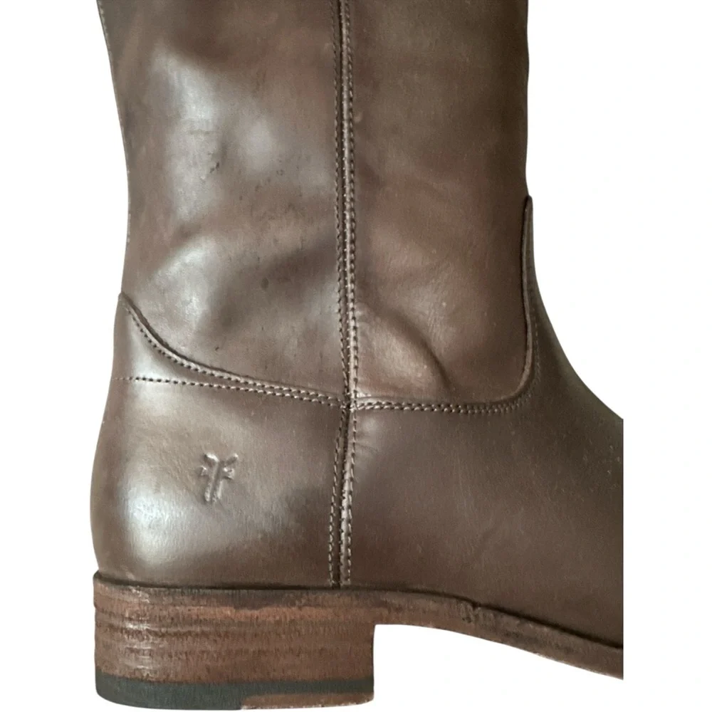 Frye Melissa Button 2 Boots Brown Women’s Size 8 Riding Tall Boots - Picture 5 of 12